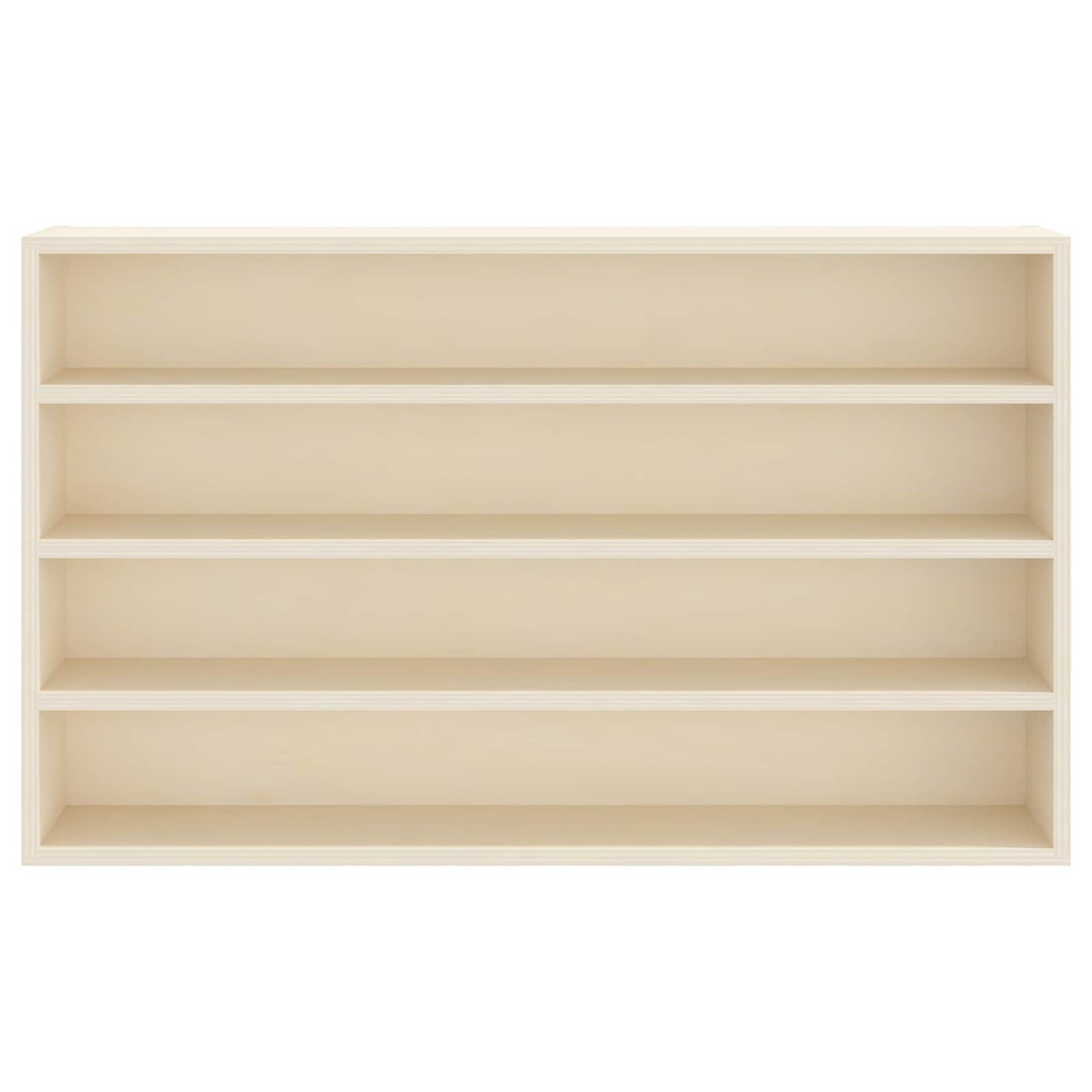 vidaXL Wall Display Case Wall-Mounted Beige 60 x 8.5 x 37 cm