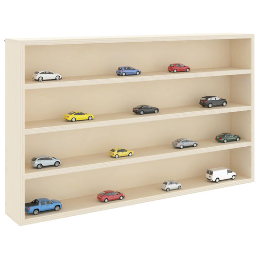vidaXL Wall Display Case Wall-Mounted Beige 60 x 8.5 x 37 cm