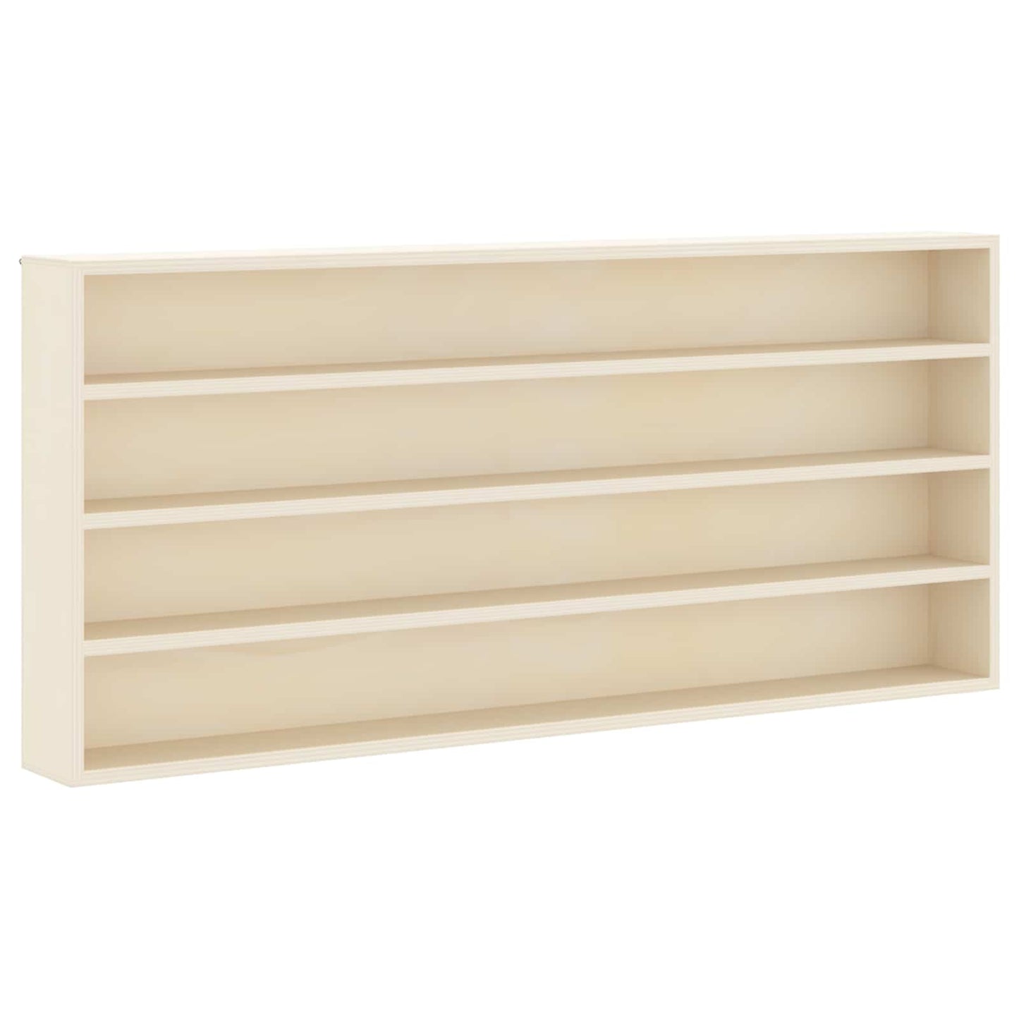 vidaXL Wall Display Case Wall-Mounted Beige 80 x 8.5 x 36 cm