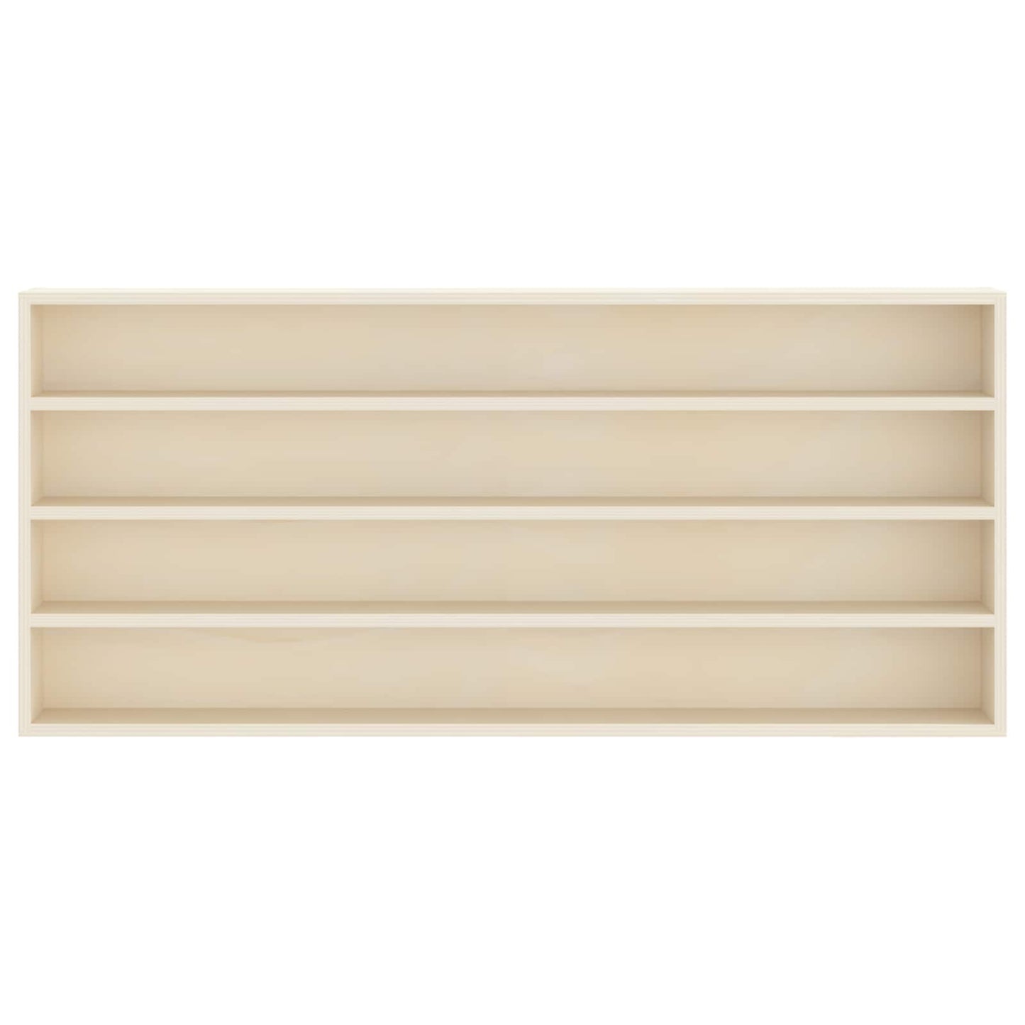 vidaXL Wall Display Case Wall-Mounted Beige 80 x 8.5 x 36 cm