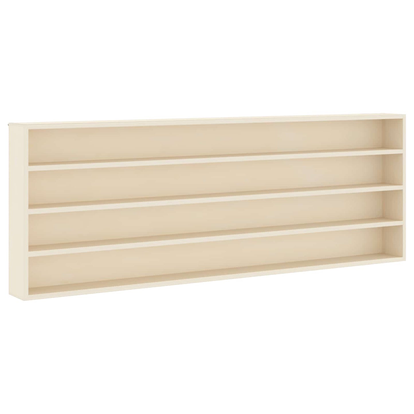 vidaXL Wall Display Case Wall-Mounted Beige 100 x 8.5 x 36 cm