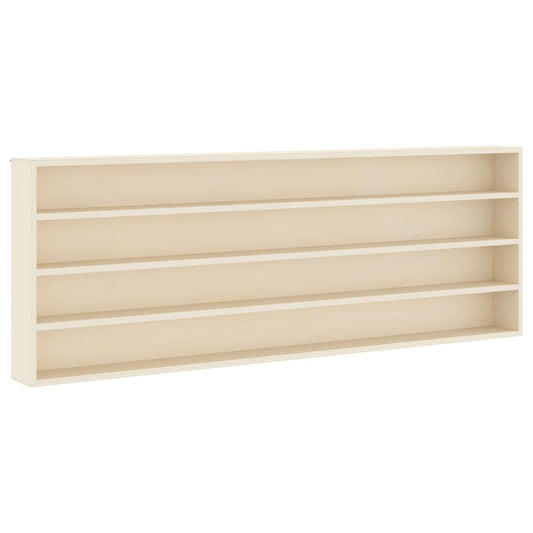 vidaXL Wall Display Case Wall-Mounted Beige 100 x 8.5 x 36 cm