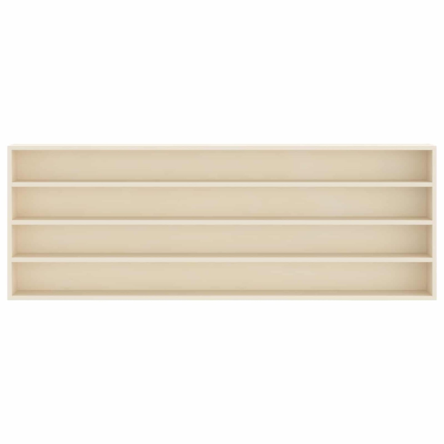 vidaXL Wall Display Case Wall-Mounted Beige 100 x 8.5 x 36 cm