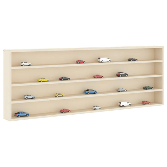 vidaXL Wall Display Case Wall-Mounted Beige 100 x 8.5 x 36 cm