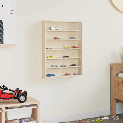 vidaXL Wall Display Case with Shelf Beige 40 x 8.5 x 54 cm Plywood