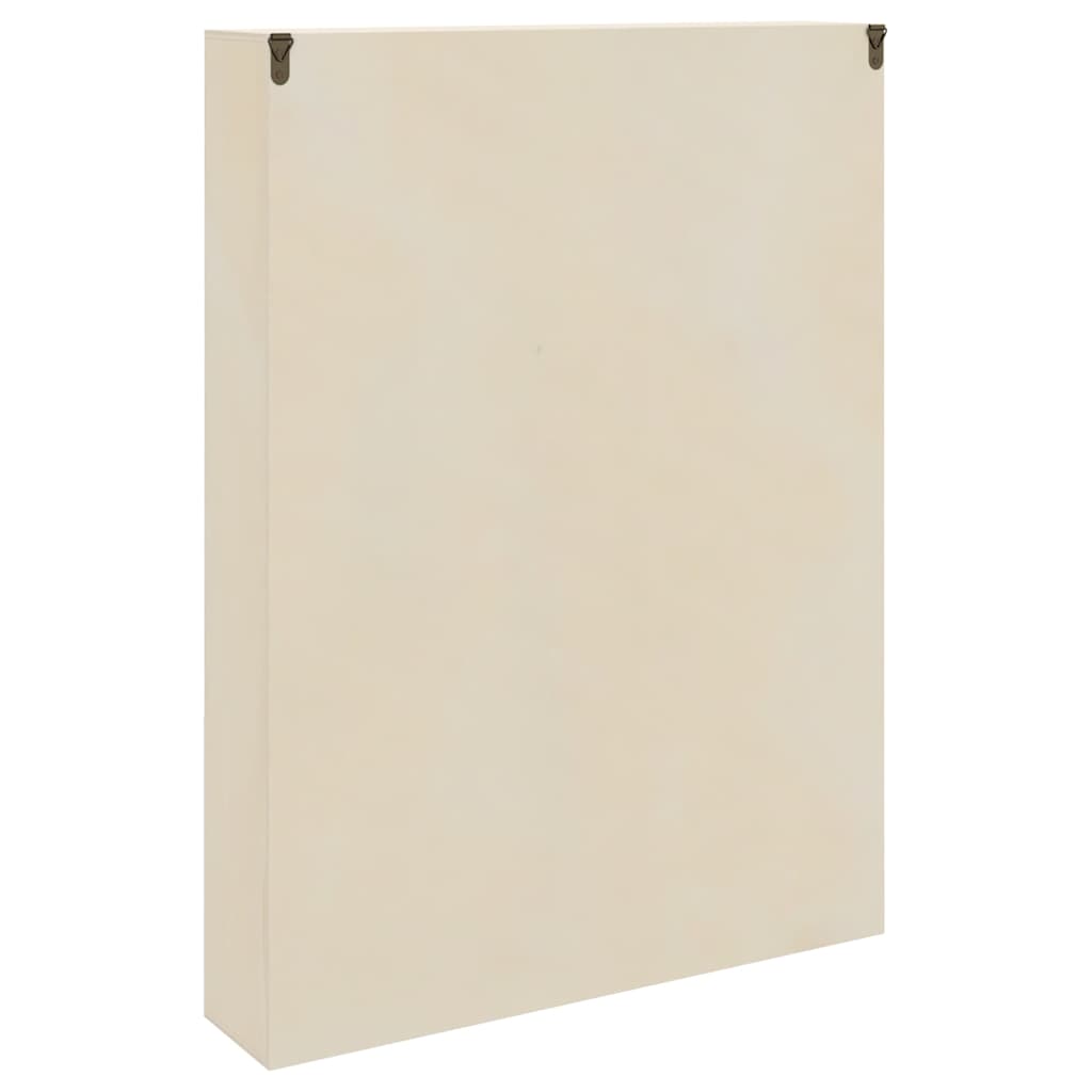 vidaXL Wall Display Case with Shelf Beige 40 x 8.5 x 54 cm Plywood