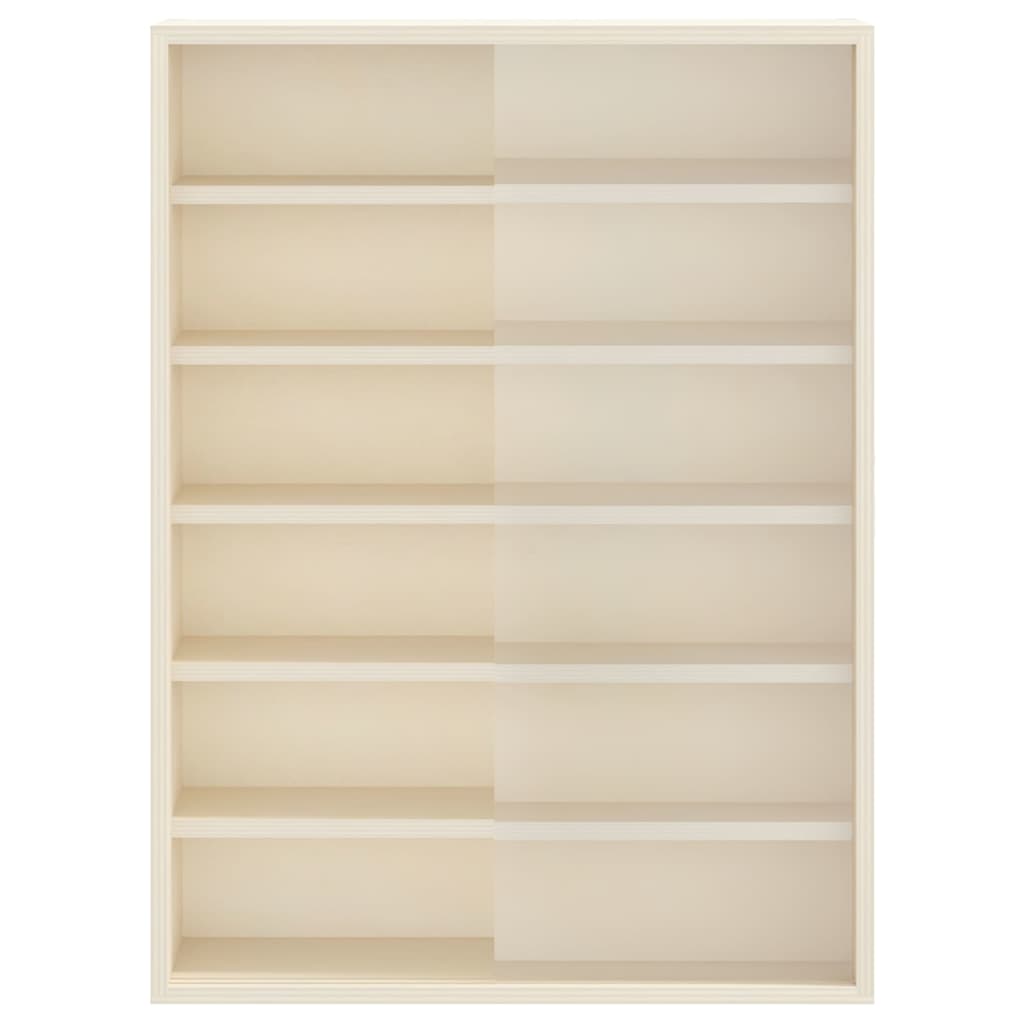 vidaXL Wall Display Case with Shelf Beige 40 x 8.5 x 54 cm Plywood
