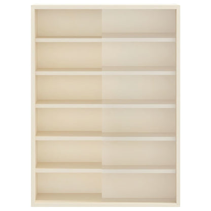 vidaXL Wall Display Case with Shelf Beige 40 x 8.5 x 54 cm Plywood