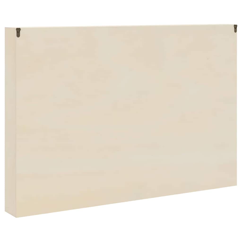 vidaXL Wall Display Case with Shelf Beige 80 x 8.5 x 54 cm Plywood