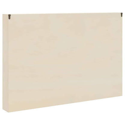 vidaXL Wall Display Case with Shelf Beige 80 x 8.5 x 54 cm Plywood