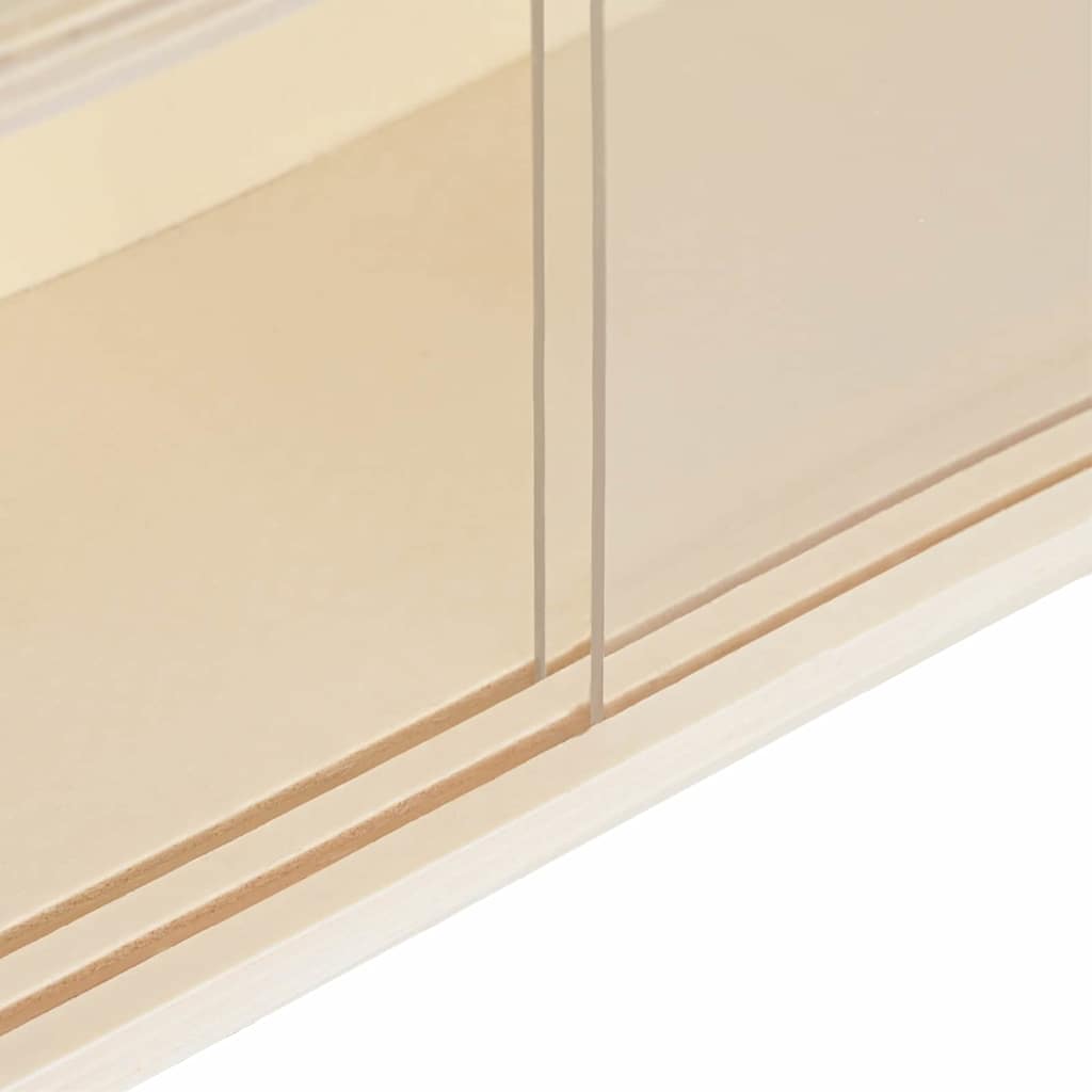 vidaXL Wall Display Case with Shelf Beige 100 x 8.5 x 54 cm Plywood