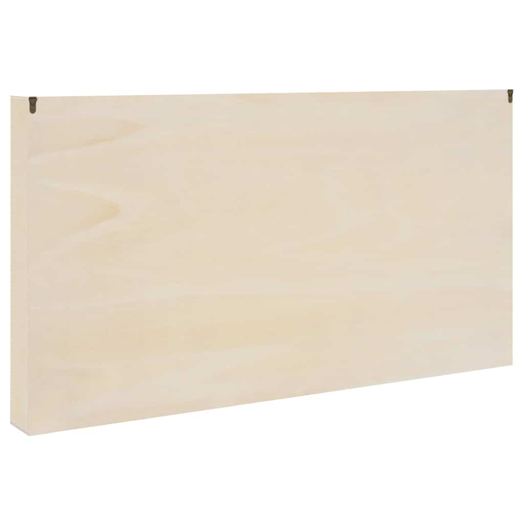vidaXL Wall Display Case with Shelf Beige 100 x 8.5 x 54 cm Plywood
