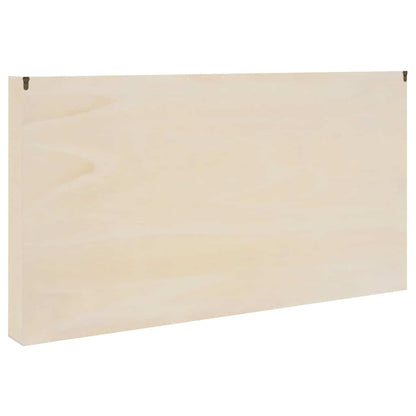vidaXL Wall Display Case with Shelf Beige 100 x 8.5 x 54 cm Plywood