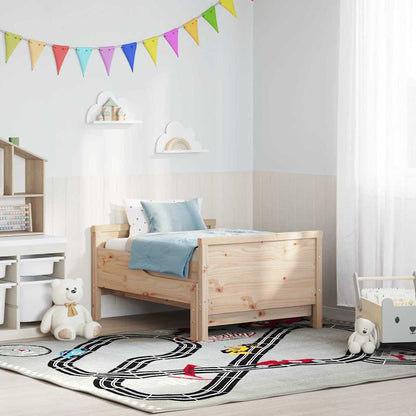 vidaXL Bed Frame with Headboard Brown 80 x 200 cm Engineered Wood