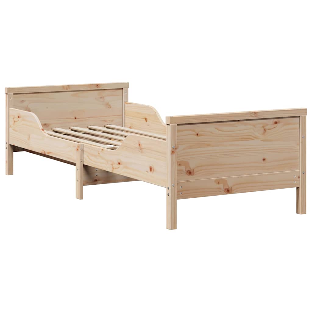 vidaXL Bed Frame with Headboard Brown 80 x 200 cm Engineered Wood