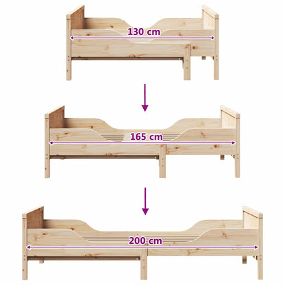 vidaXL Bed Frame with Headboard Brown 80 x 200 cm Engineered Wood