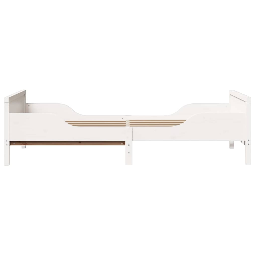 vidaXL Bed Frame with Headboard White 80 x 200 cm Engineered Wood