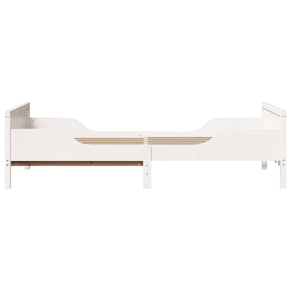 vidaXL Bed Frame with Headboard White 80 x 200 cm Engineered Wood