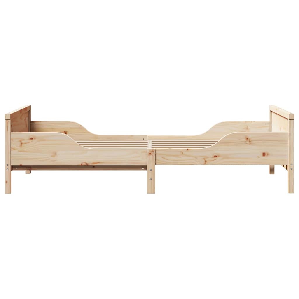 vidaXL Bed Frame with Headboard Brown 80 x 200 cm Engineered Wood