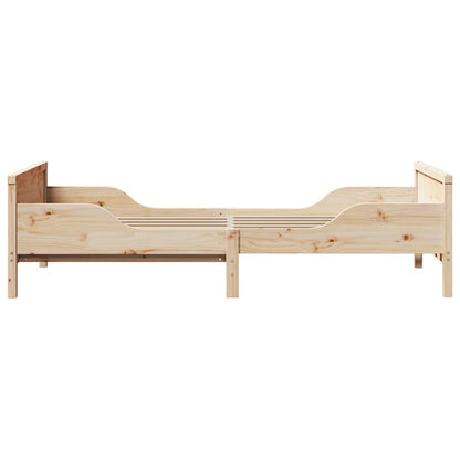 vidaXL Bed Frame with Headboard Brown 80 x 200 cm Engineered Wood