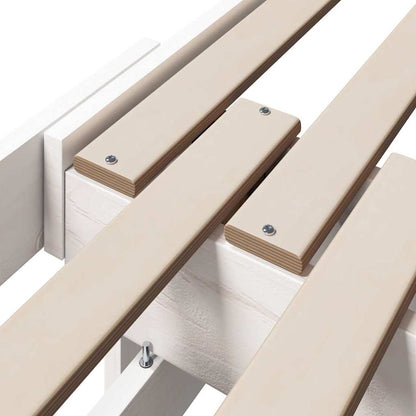vidaXL Bed Frame with Headboard White 80 x 200 cm Engineered Wood