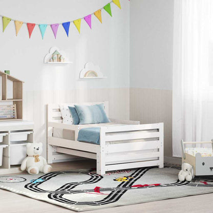 vidaXL Bed Frame with Headboard White 80 x 200 cm Engineered Wood