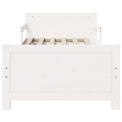 vidaXL Bed Frame with Headboard White 80 x 200 cm Engineered Wood