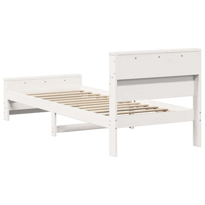 vidaXL Bed Frame with Headboard White 80 x 200 cm Engineered Wood