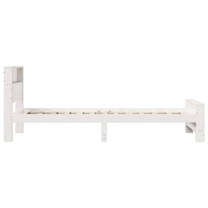 vidaXL Bed Frame with Headboard White 75 x 190 cm Engineered Wood