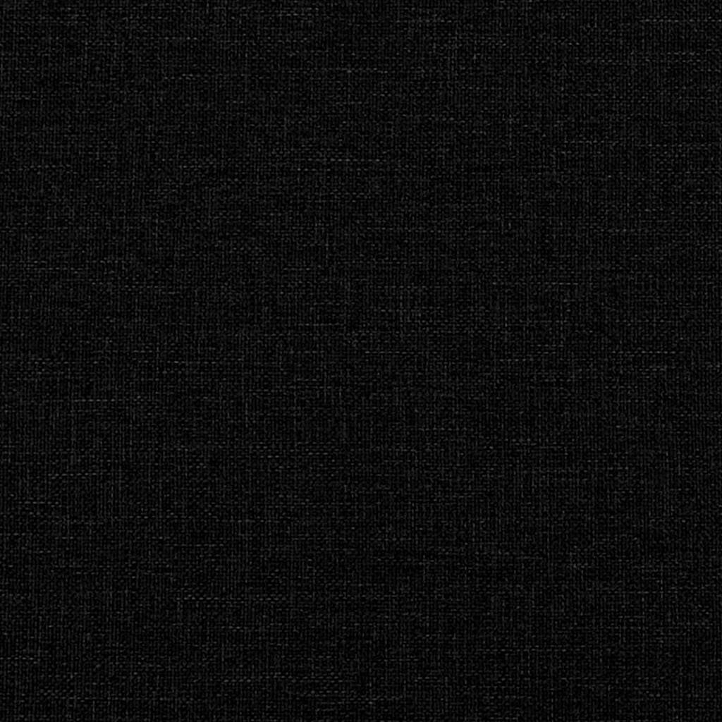 vidaXL Bed Frame with Upholstered Headboard Black 90 x 190 cm