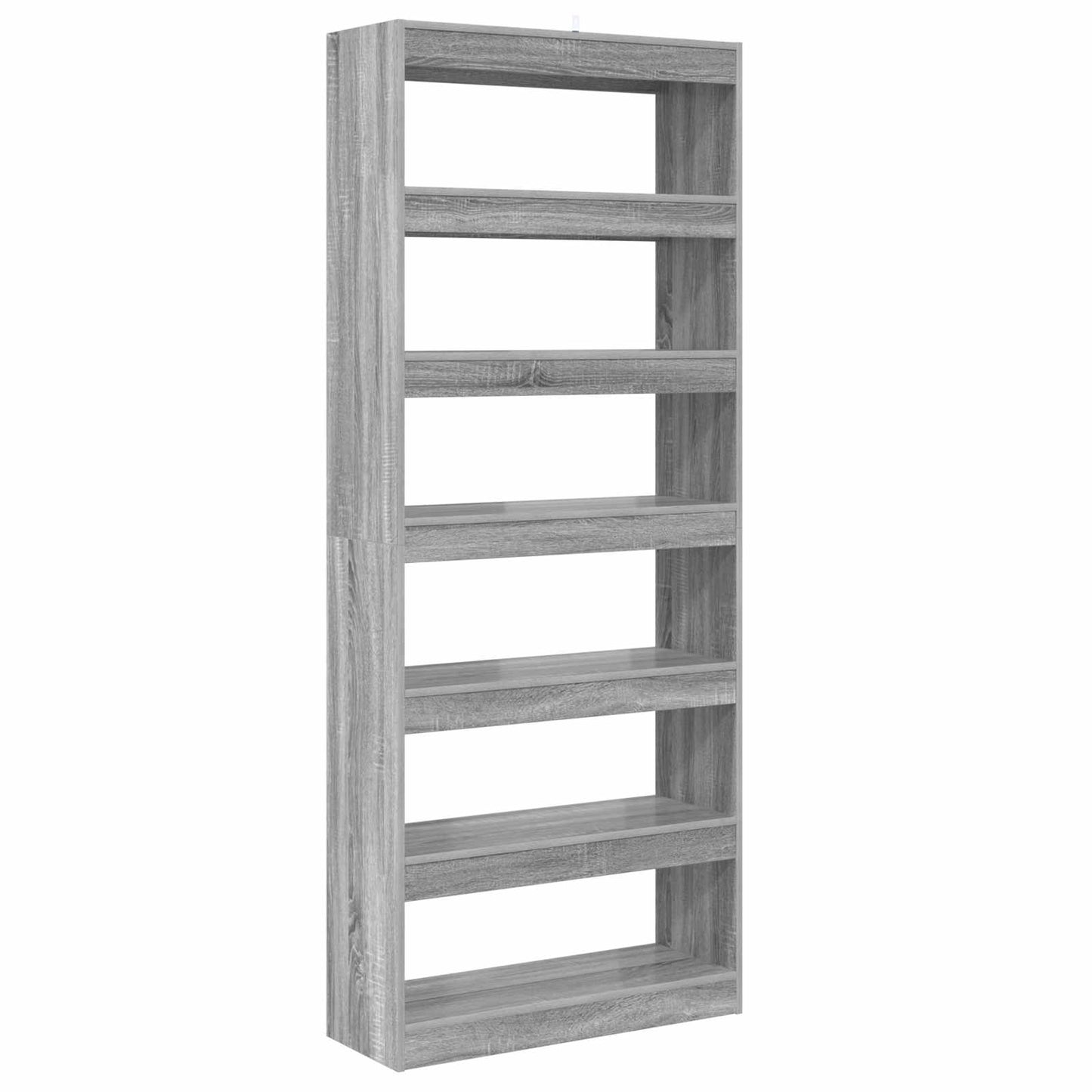 vidaXL Book Cabinet 6-Tier 80 x 30 x 198 cm Engineered Wood