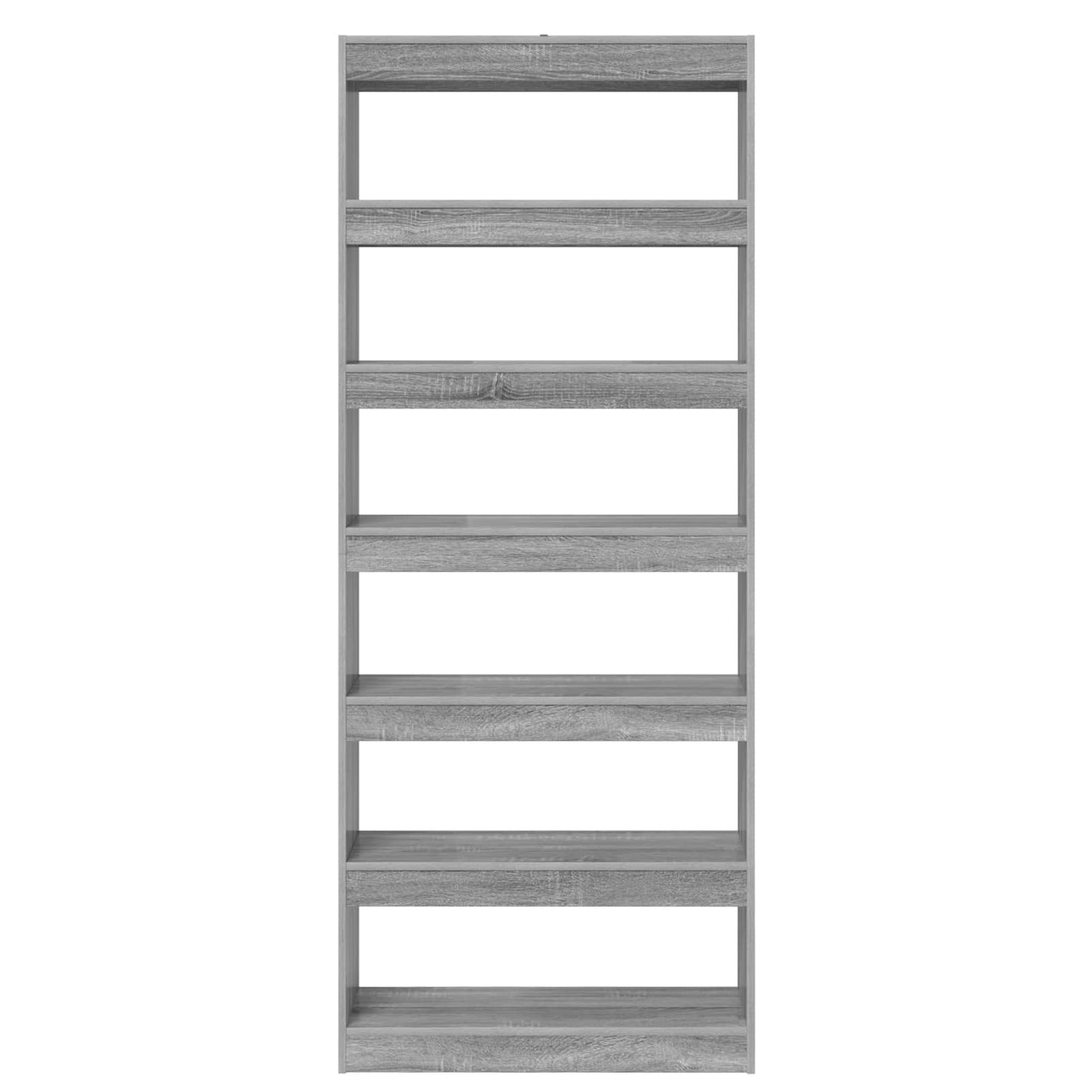 vidaXL Book Cabinet 6-Tier 80 x 30 x 198 cm Engineered Wood