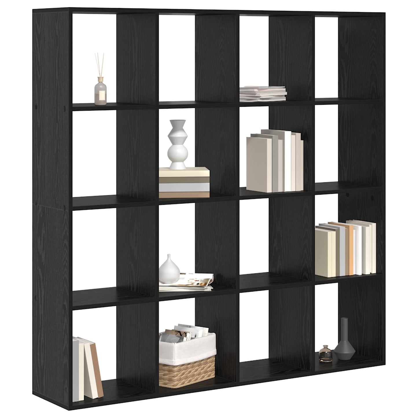 vidaXL Book Cabinet 16-Tier 137.5 x 29 x 137.5 cm Engineered Wood