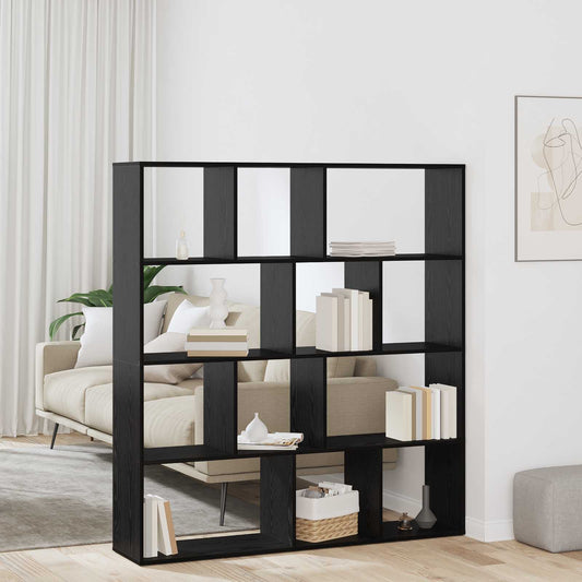 vidaXL Book Cabinet 12-Tier 132 x 29 x 141.5 cm Engineered Wood