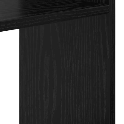 vidaXL Book Cabinet 9-Tier 92 x 29 x 188 cm Engineered Wood Black Oak