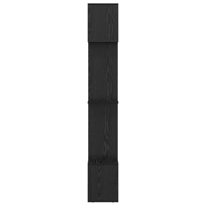 vidaXL Book Cabinet Black Oak 92 x 29 x 188 cm Engineered Wood
