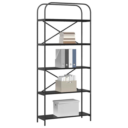 vidaXL Bookshelf Black Oak 80 x 30 x 183 cm Engineered wood