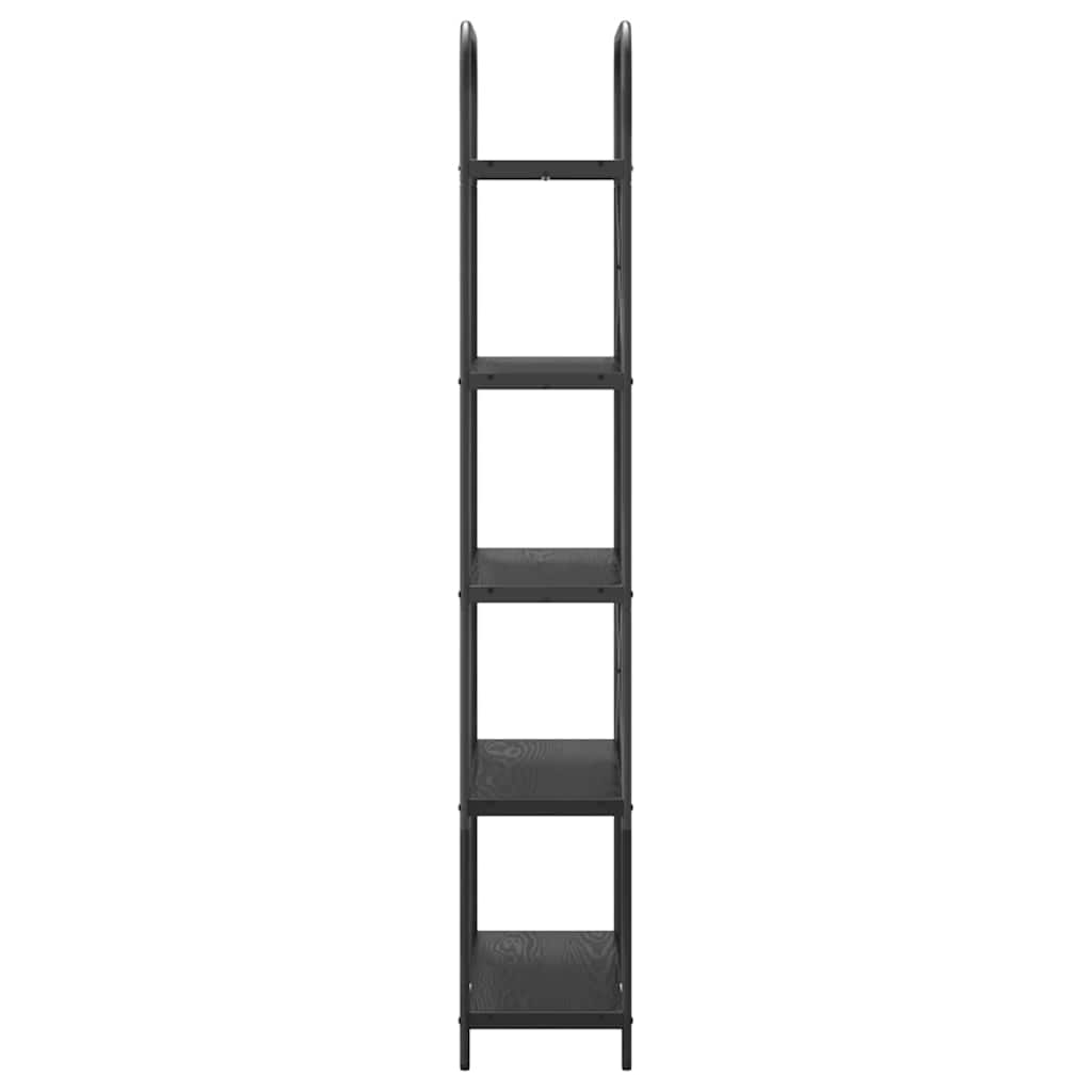 vidaXL Bookshelf Black Oak 80 x 30 x 183 cm Engineered wood