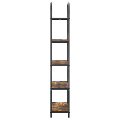 vidaXL Bookshelf Smoked Oak 80 x 30 x 183 cm Engineered wood