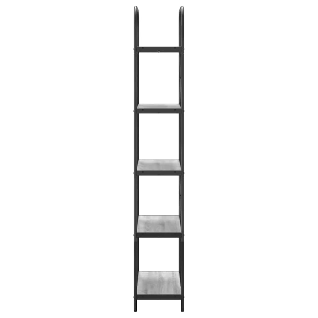 vidaXL Bookshelf Grey Sonoma 80 x 30 x 183 cm Engineered wood