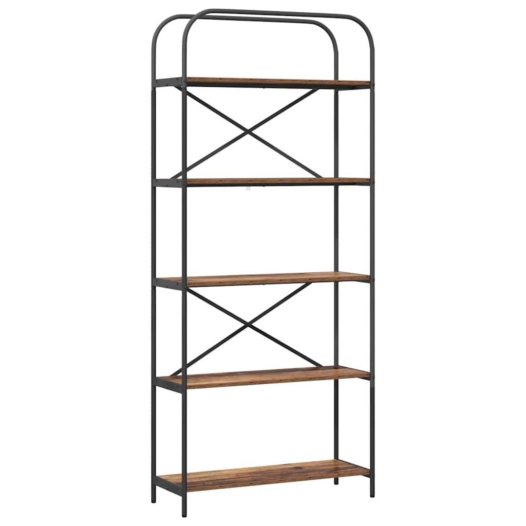 vidaXL Bookshelf Old Wood 80 x 30 x 183 cm Engineered wood