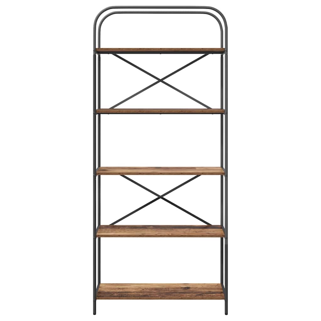 vidaXL Bookshelf Old Wood 80 x 30 x 183 cm Engineered wood