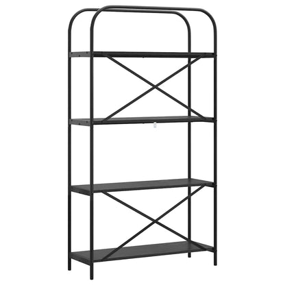 vidaXL Bookshelf Black Oak 80 x 30 x 146 cm Engineered wood