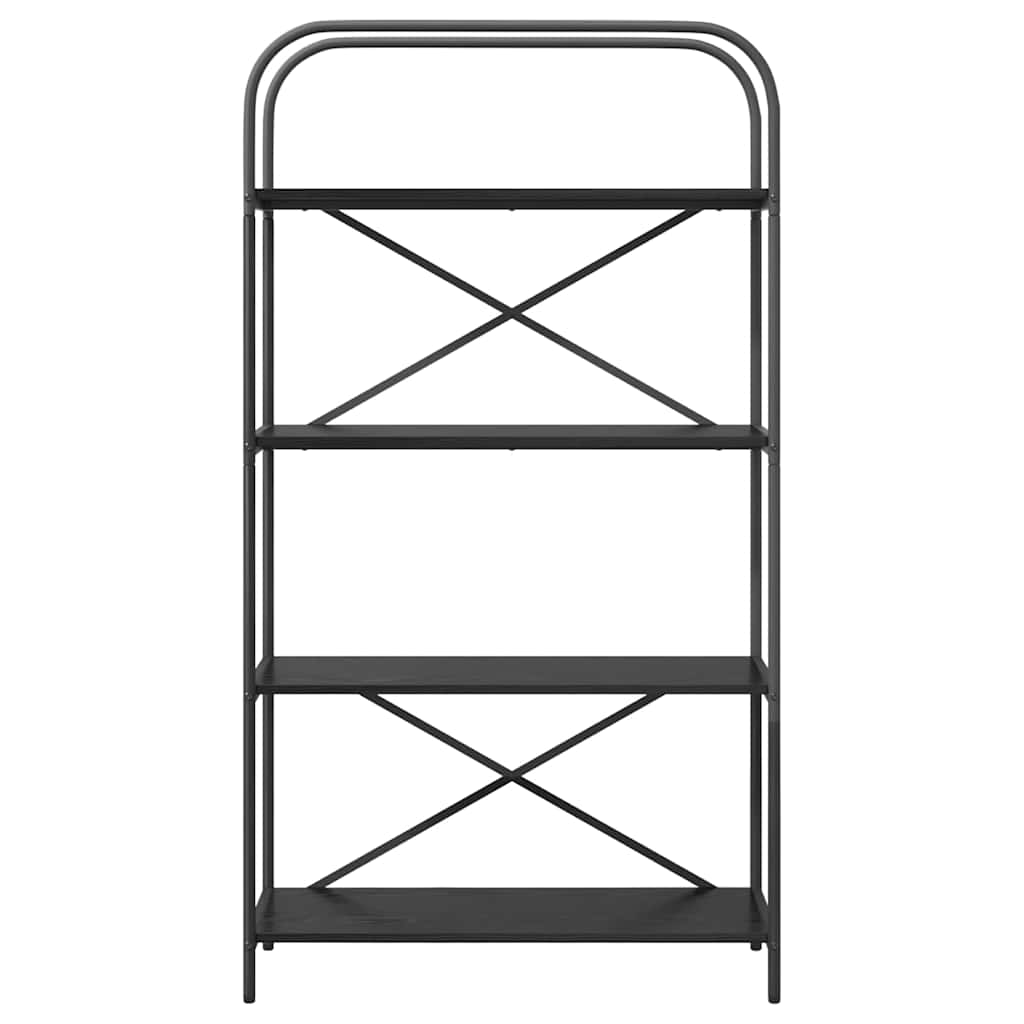 vidaXL Bookshelf Black Oak 80 x 30 x 146 cm Engineered wood