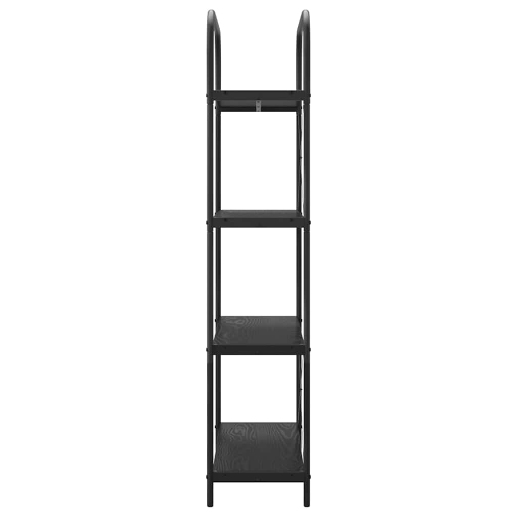 vidaXL Bookshelf Black Oak 80 x 30 x 146 cm Engineered wood