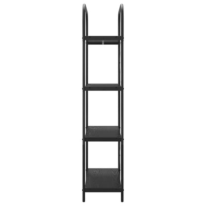 vidaXL Bookshelf Black Oak 80 x 30 x 146 cm Engineered wood