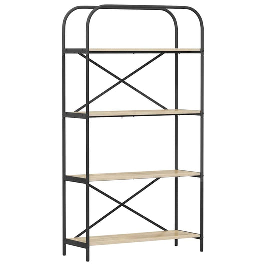 vidaXL Bookshelf 4-Tier 80 x 30 x 146 cm Engineered wood Sonoma Oak