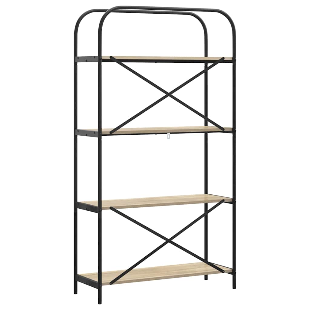 vidaXL Bookshelf Sonoma Oak 80 x 30 x 146 cm Engineered wood