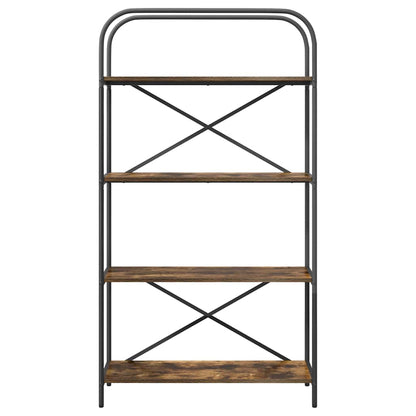 vidaXL Bookshelf Smoked Oak 80 x 30 x 146 cm Engineered wood