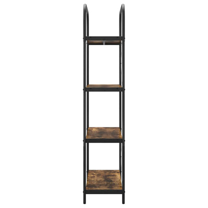 vidaXL Bookshelf Smoked Oak 80 x 30 x 146 cm Engineered wood